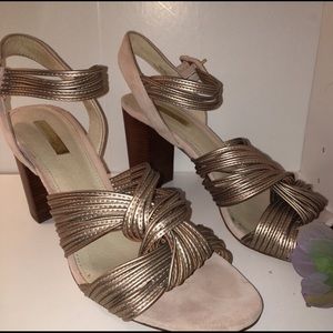 Louise et Cie Metallic Heels